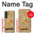 W2987 Cream Cracker Biscuits Hard Case and Leather Flip Case For Samsung Galaxy S23 FE