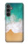 W3150 Sea Beach Hard Case and Leather Flip Case For Samsung Galaxy S23 FE