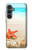 W3212 Sea Shells Starfish Beach Hard Case and Leather Flip Case For Samsung Galaxy S23 FE