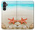 W3212 Sea Shells Starfish Beach Hard Case and Leather Flip Case For Samsung Galaxy S23 FE