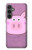 W3269 Pig Cartoon Hard Case and Leather Flip Case For Samsung Galaxy S23 FE