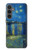 W3336 Van Gogh Starry Night Over the Rhone Hard Case and Leather Flip Case For Samsung Galaxy S23 FE