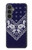 W3357 Navy Blue Bandana Pattern Hard Case and Leather Flip Case For Samsung Galaxy S23 FE