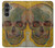 W3359 Vincent Van Gogh Skull Hard Case and Leather Flip Case For Samsung Galaxy S23 FE