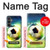 W3844 Glowing Football Soccer Ball Hard Case and Leather Flip Case For Samsung Galaxy S23 FE