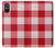 W3535 Red Gingham Hard Case and Leather Flip Case For Sony Xperia 5 V