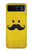 W1145 Yellow Mustache Sun Hard Case and Leather Flip Case For Motorola Razr 40