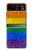 W2683 Rainbow LGBT Pride Flag Hard Case and Leather Flip Case For Motorola Razr 40