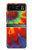 W2985 Colorful Tie Dye Texture Hard Case and Leather Flip Case For Motorola Razr 40