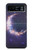 W3324 Crescent Moon Galaxy Hard Case and Leather Flip Case For Motorola Razr 40