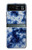 W3439 Fabric Indigo Tie Dye Hard Case and Leather Flip Case For Motorola Razr 40