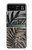 W3692 Gray Black Palm Leaves Hard Case and Leather Flip Case For Motorola Razr 40