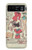 W3820 Vintage Cowgirl Fashion Paper Doll Hard Case and Leather Flip Case For Motorola Razr 40