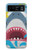 W3947 Shark Helicopter Cartoon Hard Case and Leather Flip Case For Motorola Razr 40