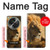 W1046 Lion King of Forest Hard Case and Leather Flip Case For OnePlus OPEN