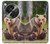 W3558 Bear Family Hard Case and Leather Flip Case For OnePlus OPEN