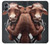 W1271 Crazy Cow Hard Case and Leather Flip Case For Samsung Galaxy A05