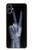 W3101 X-ray Peace Sign Fingers Hard Case and Leather Flip Case For Samsung Galaxy A05