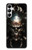 W1027 Hardcore Metal Skull Hard Case and Leather Flip Case For Samsung Galaxy A05s