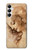 W1045 Leonardo da Vinci Woman's Head Hard Case and Leather Flip Case For Samsung Galaxy A05s