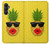 W2443 Funny Pineapple Sunglasses Kiss Hard Case and Leather Flip Case For Samsung Galaxy A05s