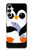 W2631 Cute Baby Penguin Hard Case and Leather Flip Case For Samsung Galaxy A05s