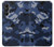 W2959 Navy Blue Camo Camouflage Hard Case and Leather Flip Case For Samsung Galaxy A05s