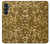 W3388 Gold Glitter Graphic Print Hard Case and Leather Flip Case For Samsung Galaxy A05s