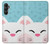 W3542 Cute Cat Cartoon Hard Case and Leather Flip Case For Samsung Galaxy A05s