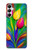 W3926 Colorful Tulip Oil Painting Hard Case and Leather Flip Case For Samsung Galaxy A05s