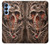 W1675 Skull Blood Tattoo Hard Case and Leather Flip Case For Samsung Galaxy A15 5G