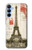 W2108 Eiffel Tower Paris Postcard Hard Case and Leather Flip Case For Samsung Galaxy A15 5G