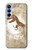 W2372 T-Rex Jurassic Fossil Hard Case and Leather Flip Case For Samsung Galaxy A15 5G