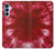 W2480 Tie Dye Red Hard Case and Leather Flip Case For Samsung Galaxy A15 5G