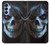 W2585 Evil Death Skull Pentagram Hard Case and Leather Flip Case For Samsung Galaxy A15 5G
