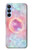 W3709 Pink Galaxy Hard Case and Leather Flip Case For Samsung Galaxy A15 5G