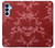 W3817 Red Floral Cherry blossom Pattern Hard Case and Leather Flip Case For Samsung Galaxy A15 5G