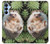 W3863 Pygmy Hedgehog Dwarf Hedgehog Paint Hard Case and Leather Flip Case For Samsung Galaxy A15 5G