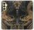 W0426 Gold Dragon Hard Case and Leather Flip Case For Samsung Galaxy A25 5G