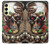 W0753 Skull Wing Rose Punk Hard Case and Leather Flip Case For Samsung Galaxy A25 5G