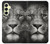 W1352 Lion Face Hard Case and Leather Flip Case For Samsung Galaxy A25 5G