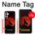 W2955 Wolf Howling Red Moon Hard Case and Leather Flip Case For Samsung Galaxy A25 5G