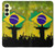 W2981 Brazil Football Soccer Hard Case and Leather Flip Case For Samsung Galaxy A25 5G