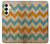 W3033 Vintage Wood Chevron Graphic Printed Hard Case and Leather Flip Case For Samsung Galaxy A25 5G