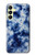 W3439 Fabric Indigo Tie Dye Hard Case and Leather Flip Case For Samsung Galaxy A25 5G