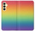 W3698 LGBT Gradient Pride Flag Hard Case and Leather Flip Case For Samsung Galaxy A25 5G