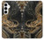 W0426 Gold Dragon Hard Case and Leather Flip Case For Samsung Galaxy A35 5G