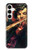 W0723 Violin Art Paint Hard Case and Leather Flip Case For Samsung Galaxy A35 5G