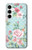 W3494 Vintage Rose Polka Dot Hard Case and Leather Flip Case For Samsung Galaxy A35 5G