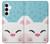 W3542 Cute Cat Cartoon Hard Case and Leather Flip Case For Samsung Galaxy A35 5G